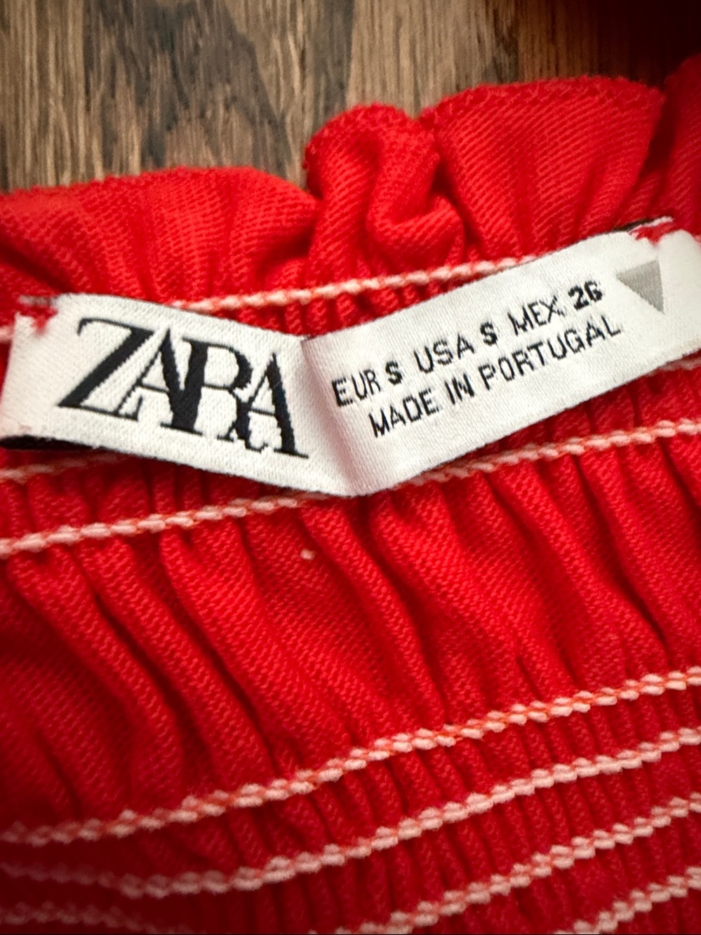 Zara Bright Red Sundress | Small - Picture 2 of 3